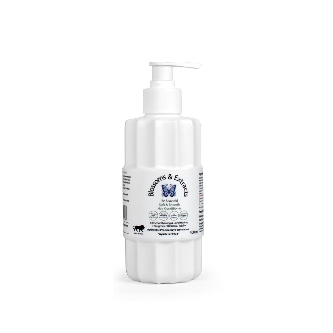 Blossoms & Extracts SOFT & SMOOTH HAIR CONDITIONER Silky Shine, Naturally (Aloe vera extracts, Bhringraj Extracts, Wheat Extracts)