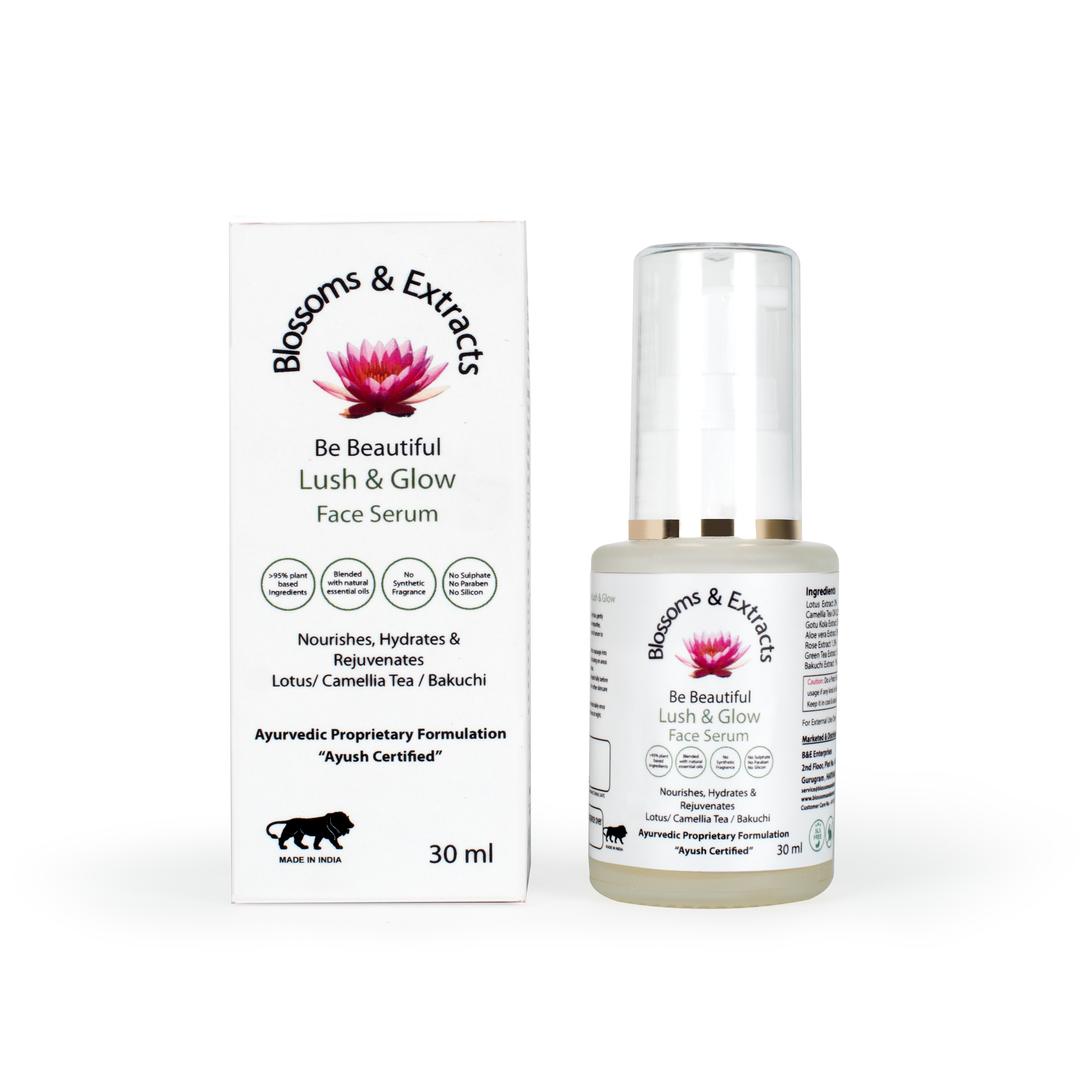 blossoms & extracts face serum
