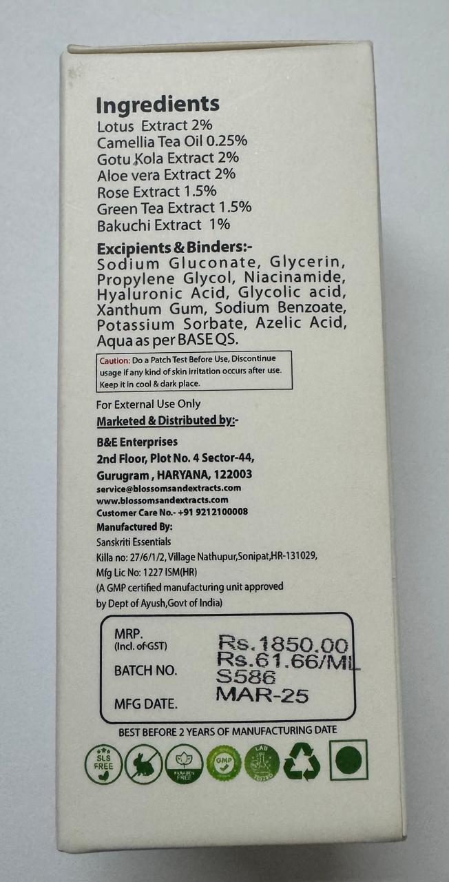 blossoms & extracts face serum